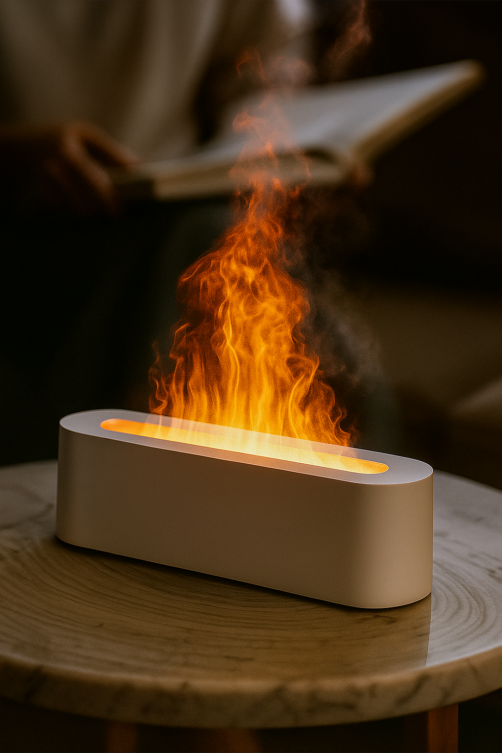 Colorful Flame Humidifier | Ultrasonic Aroma Diffuser for Cozy Home Decor